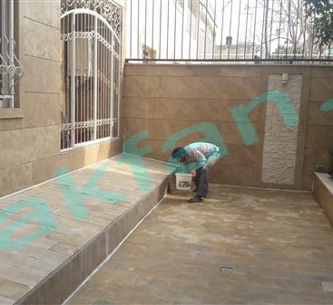رفع نم و نشتی سرویس بهداشتی واحد مسکونی خیابان پاسداران